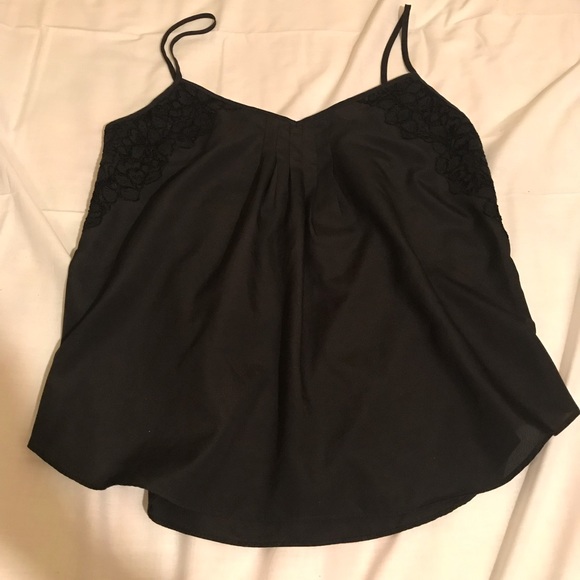 Aritzia Black Tank Top Strap Lace Talula Cami - Picture 2 of 2